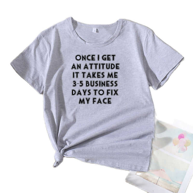 T-shirt graphique comédie pour femmes Chic und Stil 1751262432