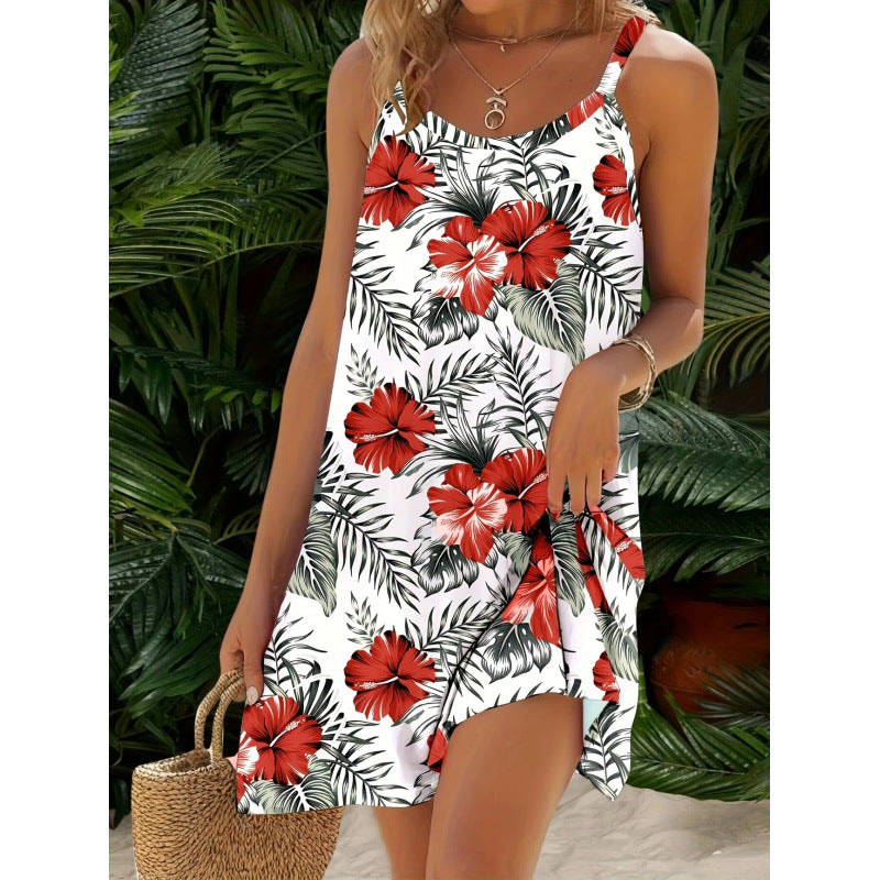 Robe tropicale décontractée femme Chic und Stil