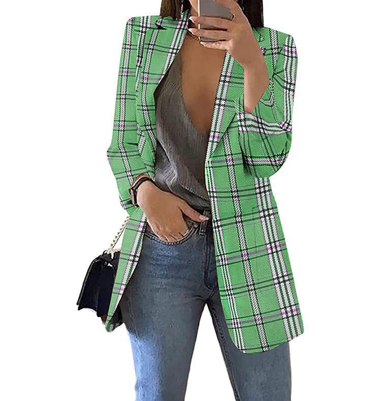 Blazers à carreaux pour femmes avec une coupe moderne et des détails décontractés Chic und Stil