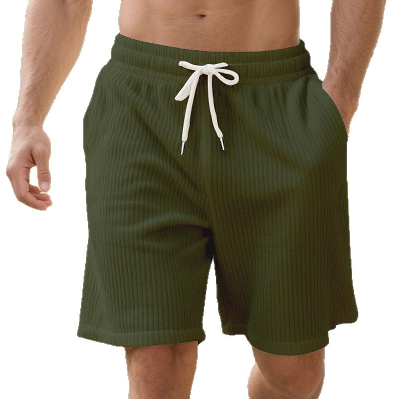 Pantalons décontractés pour hommes en tissu doux avec taille élastique et poches latérales pratiques Chic und Stil