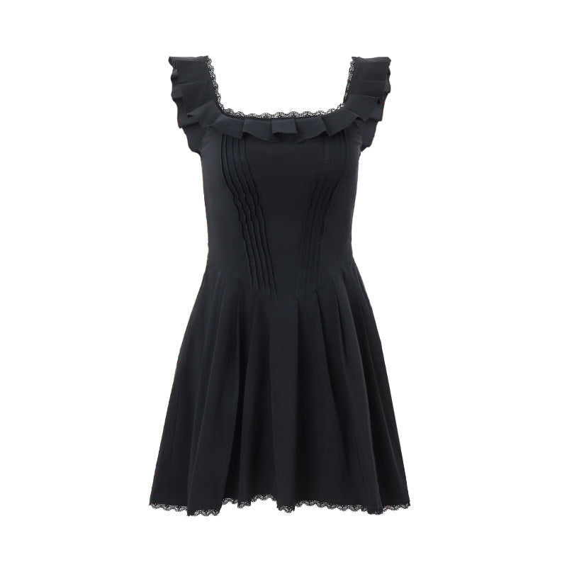 Robe mini fluide pour femme avec des détails de volants et une coupe flatteuse Chic und Stil