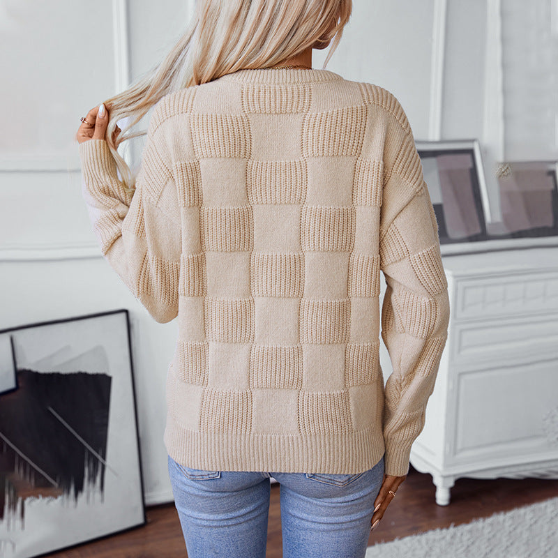 Pull en tricot à motifs pour femmes avec design panoramique et texture douillette Chic und Stil