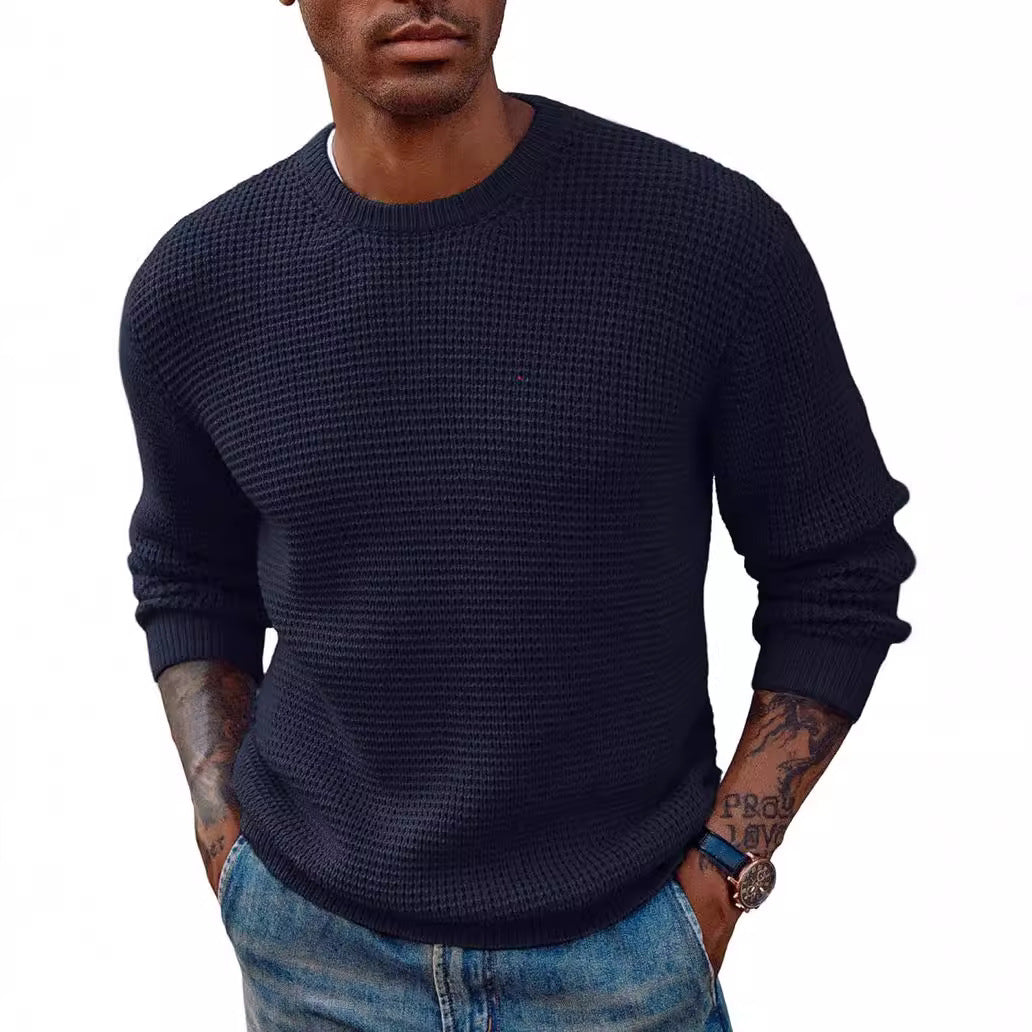 Pull en maille pour homme avec tissu texturé Chic und Stil