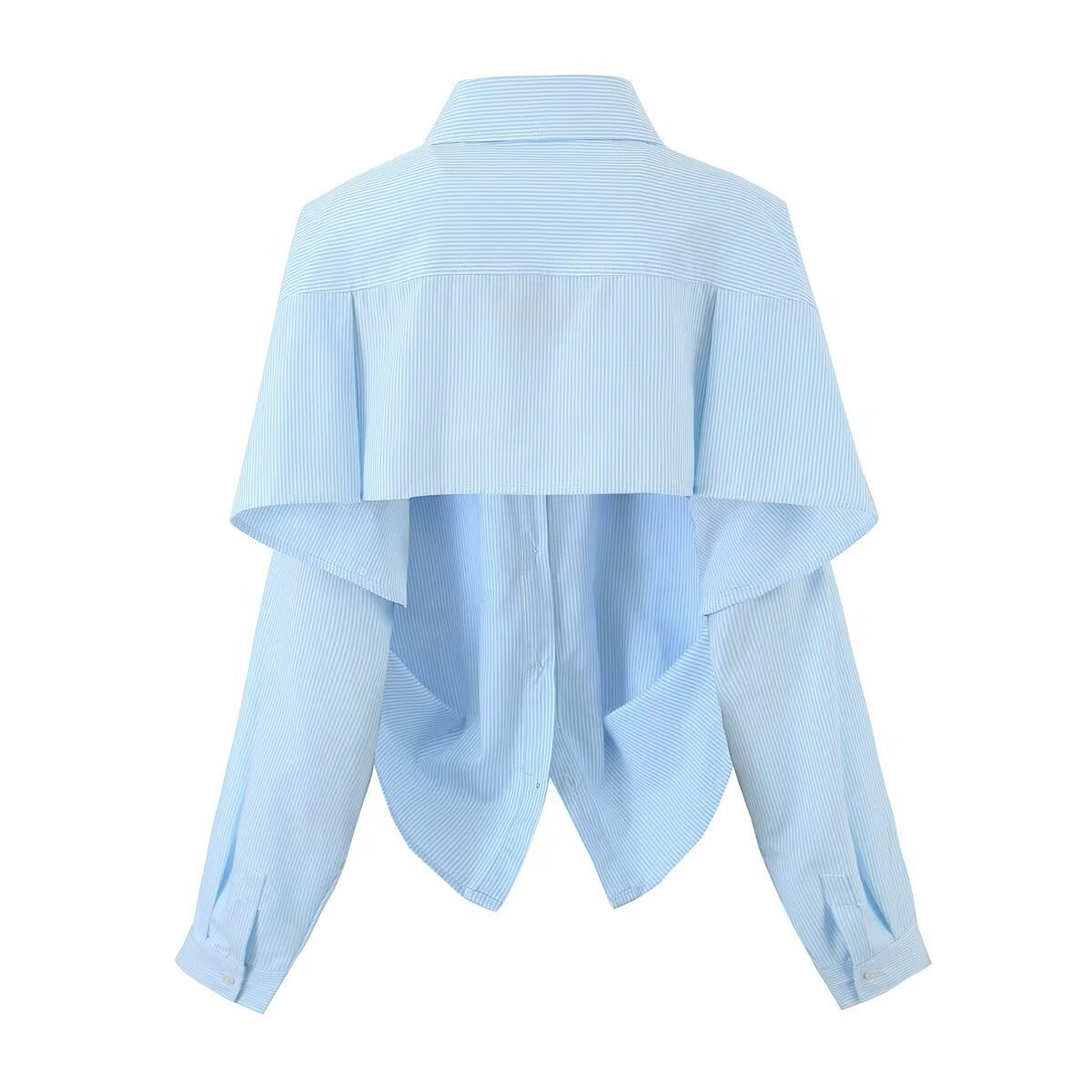 Dames chemise stylée, courte, avec un motif rayé de bon goût et des tailles modernes Chic und Stil