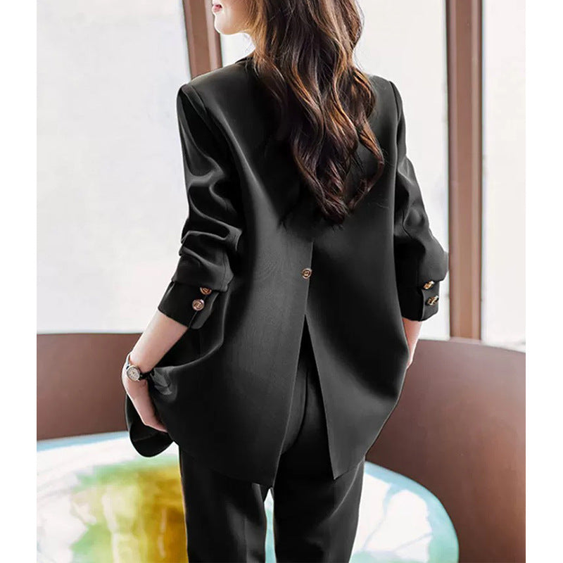 Blazer Femme Ajusté Détendu Chic und Stil
