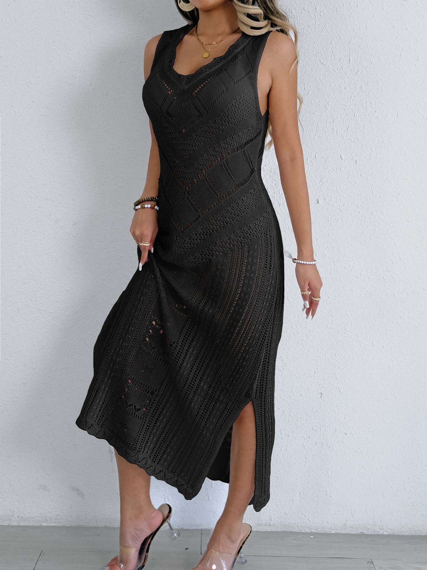 Robe maxi en crochet pour dames Chic und Stil