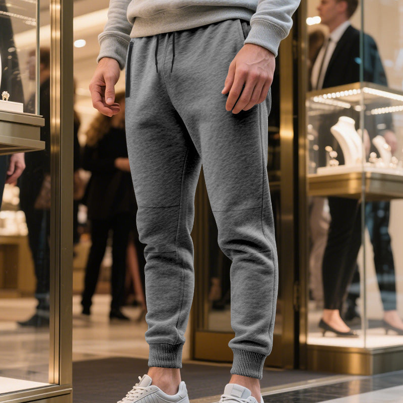 Pantalon de jogging de loisirs pour hommes avec taille élastique et matériau régulateur d'humidité Chic und Stil