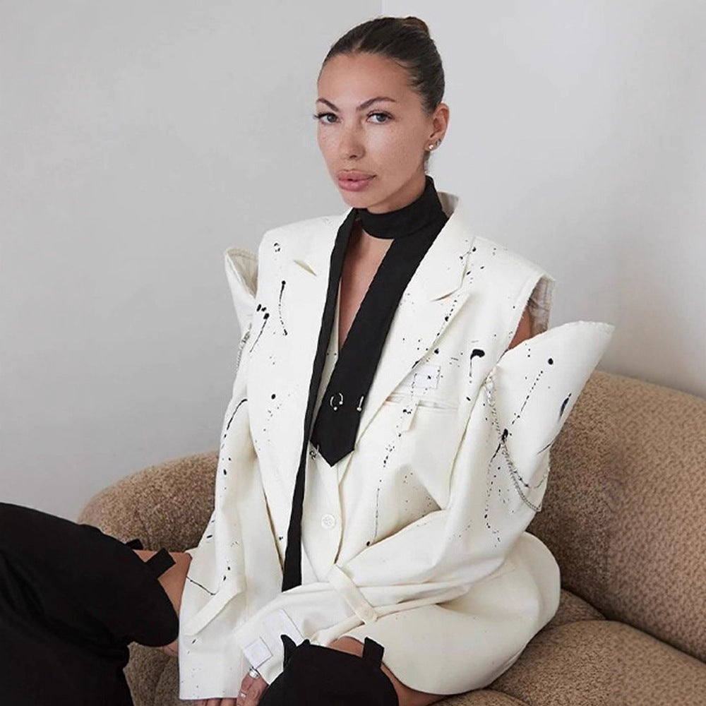 Blazers grandes tailles pour femmes avec des éléments de design créatifs Chic und Stil