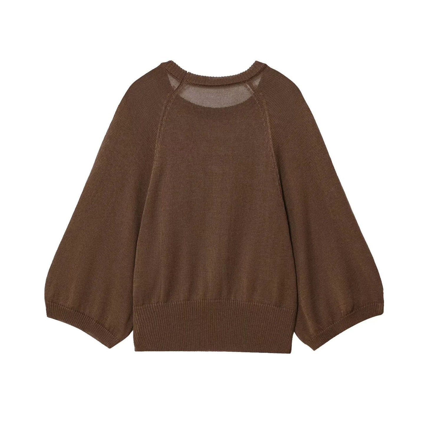 Pull femme décontracté avec manches larges et taille élastique Chic und Stil