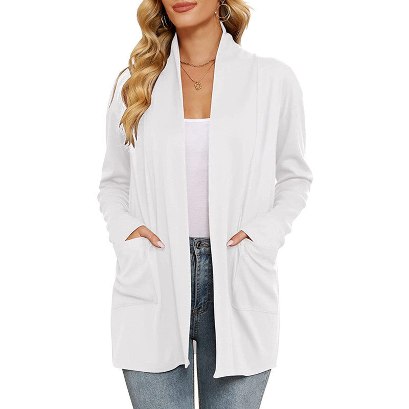 Cardigan long décontracté pour femmes avec poches Chic und Stil