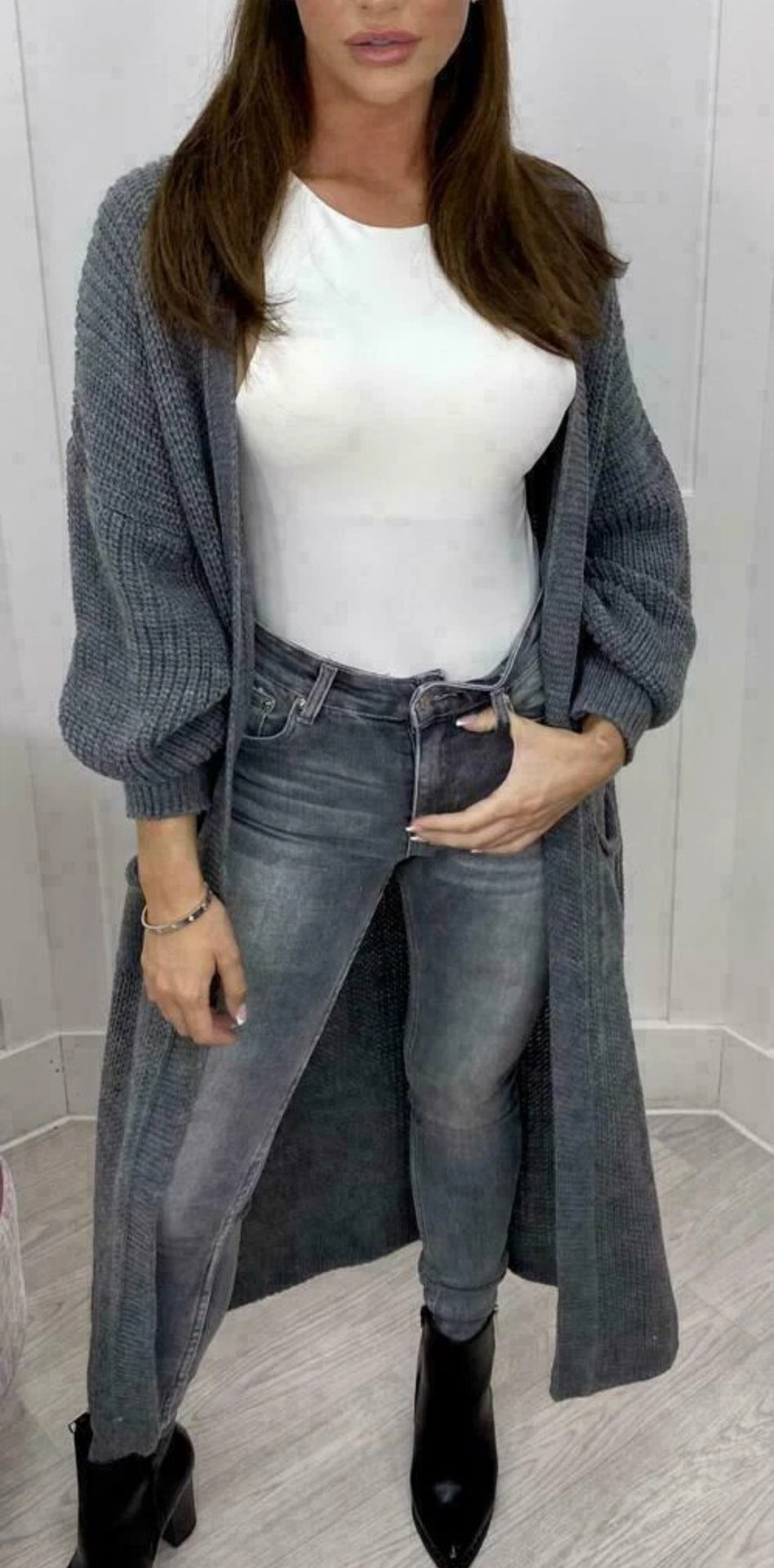 Pull-over pour dames en gros tricot avec coupe décontractée et manches longues Chic und Still