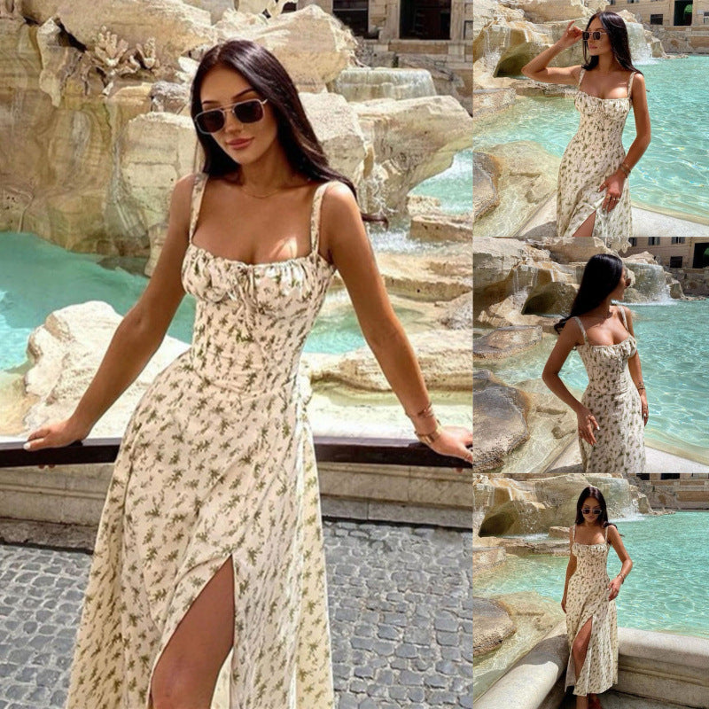 Robe maxi élégante à volants Chic und Stil