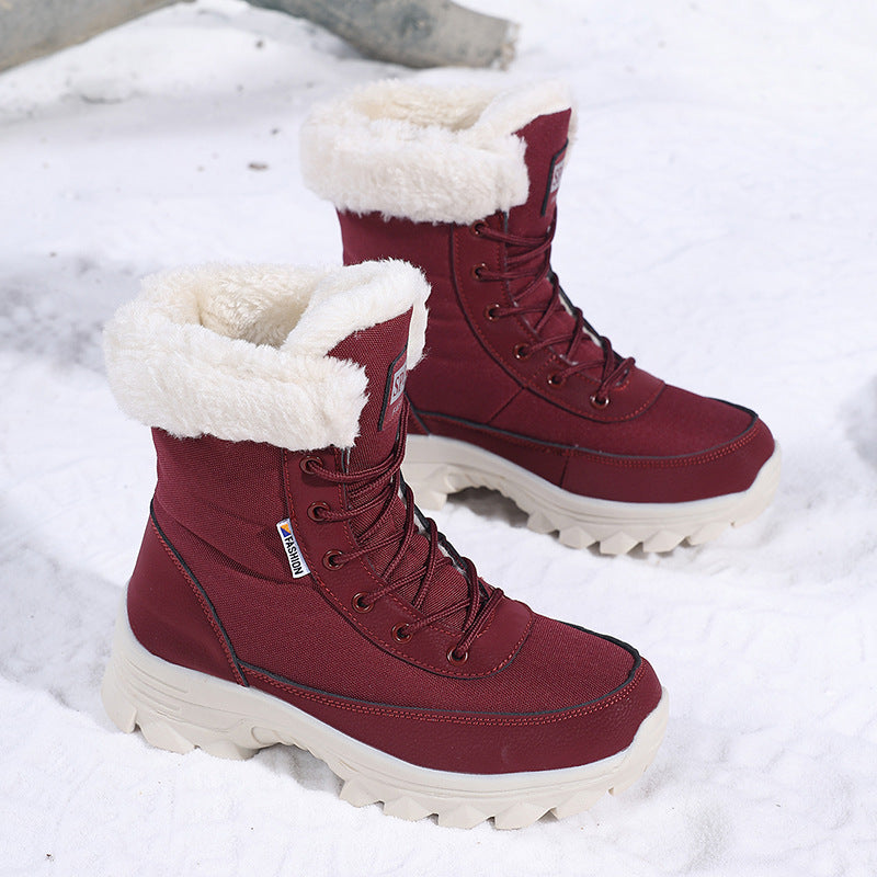 Bottes d'extérieur d'hiver pour femmes avec doublure isolante thermique et semelle antidérapante Chic und Stil