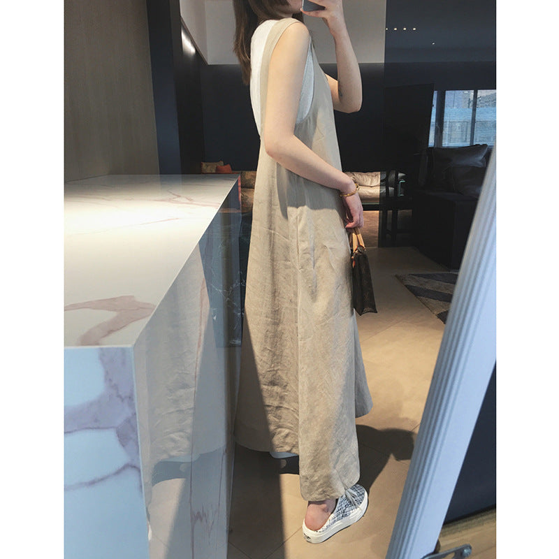 Robe maxi en lin fluide Chic und Stil