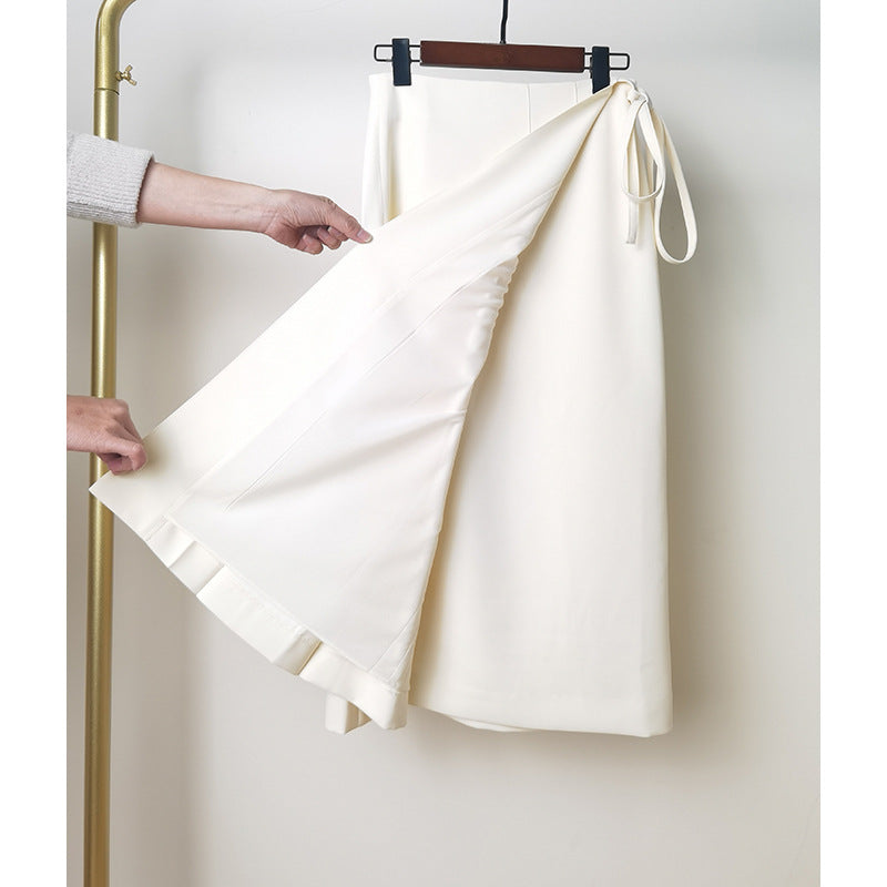 Pantalons larges taille haute pour femmes avec détail de nœud élégant Chic und Stil