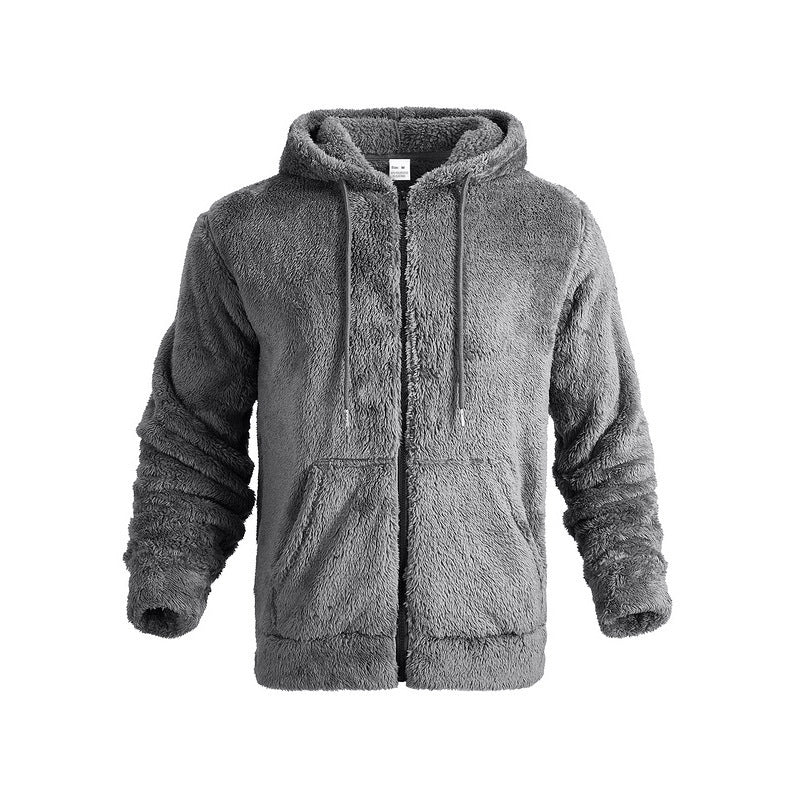 Veste en polaire douillette pour homme avec col montant et poches kangourou Chic und Stil