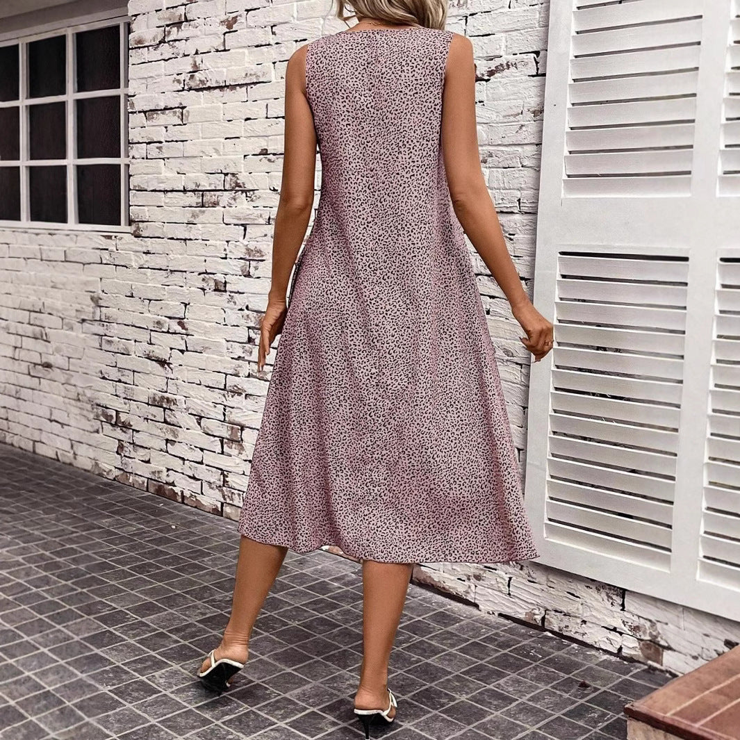 Robe Midi Décontractée Femme Chic und Stil