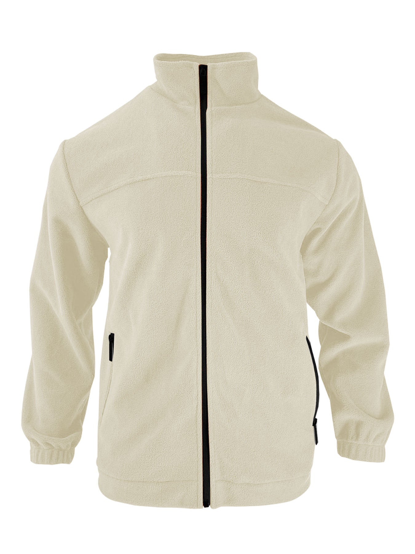 Veste en polaire pour hommes avec col haut et poches zippées pratiques Chic und Stil