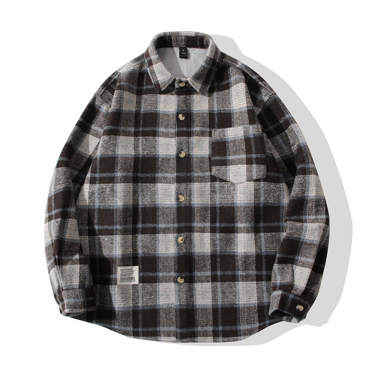 Chemise en flanelle confortable à carreaux pour homme Chic und Stil