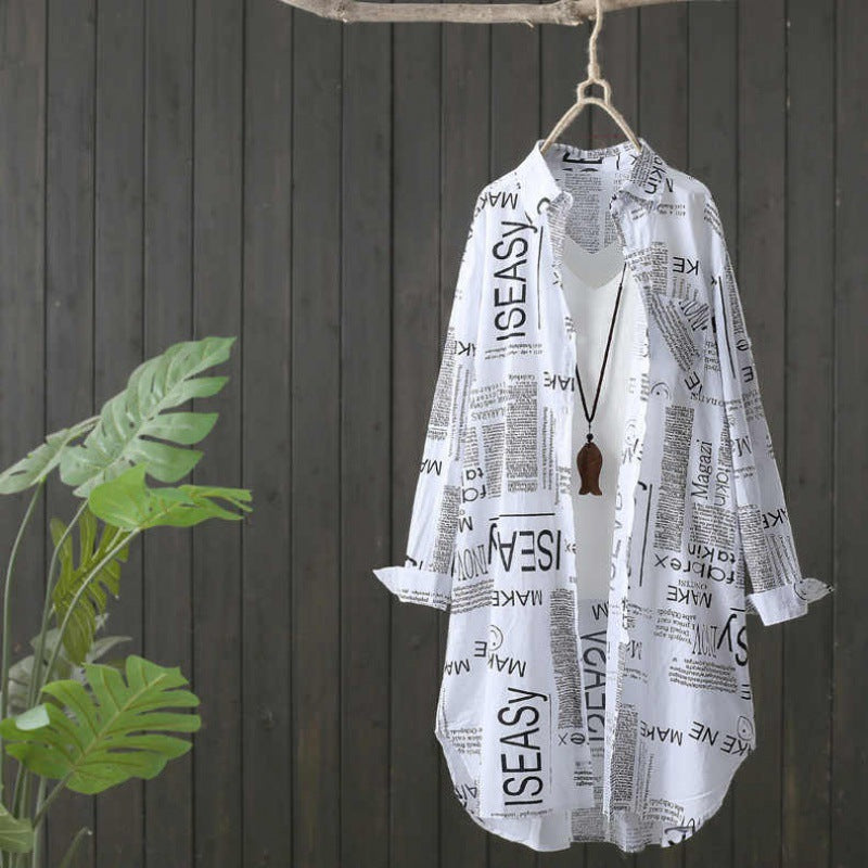 Veste kimono légère imprimée pour femmes Chic und Stil