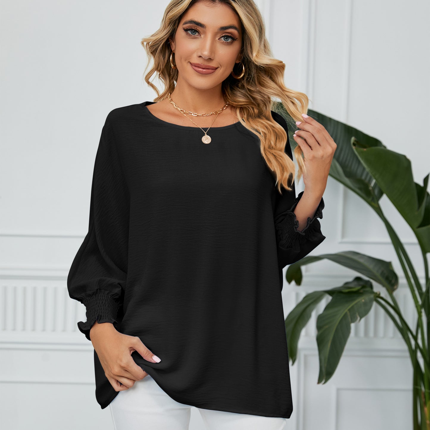 Women's oversized blouse with tapered sleeves Chic und Stil