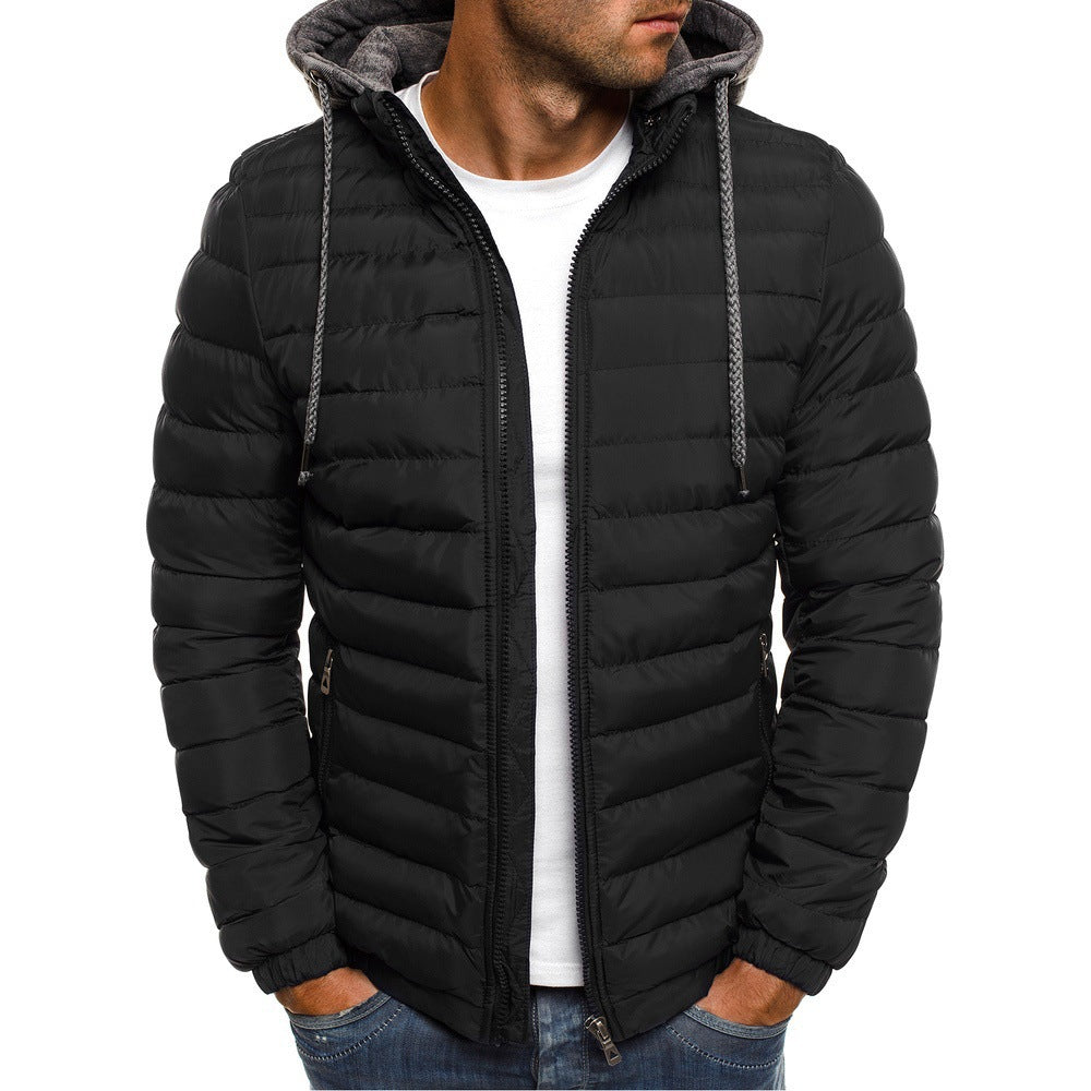 Hommes Veste matelassée légère avec capuche amovible et intérieur doux Chic und Stil