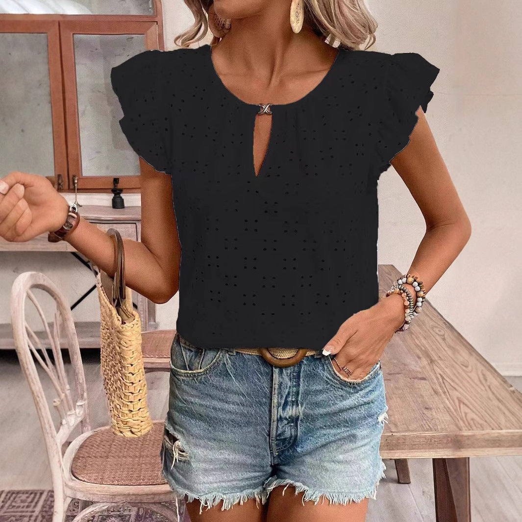 Chemisier pour femmes avec détails œillet Chic und Stil