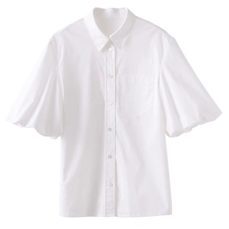 Blouse ajustée à manches bouffantes pour femmes Chic und Stil