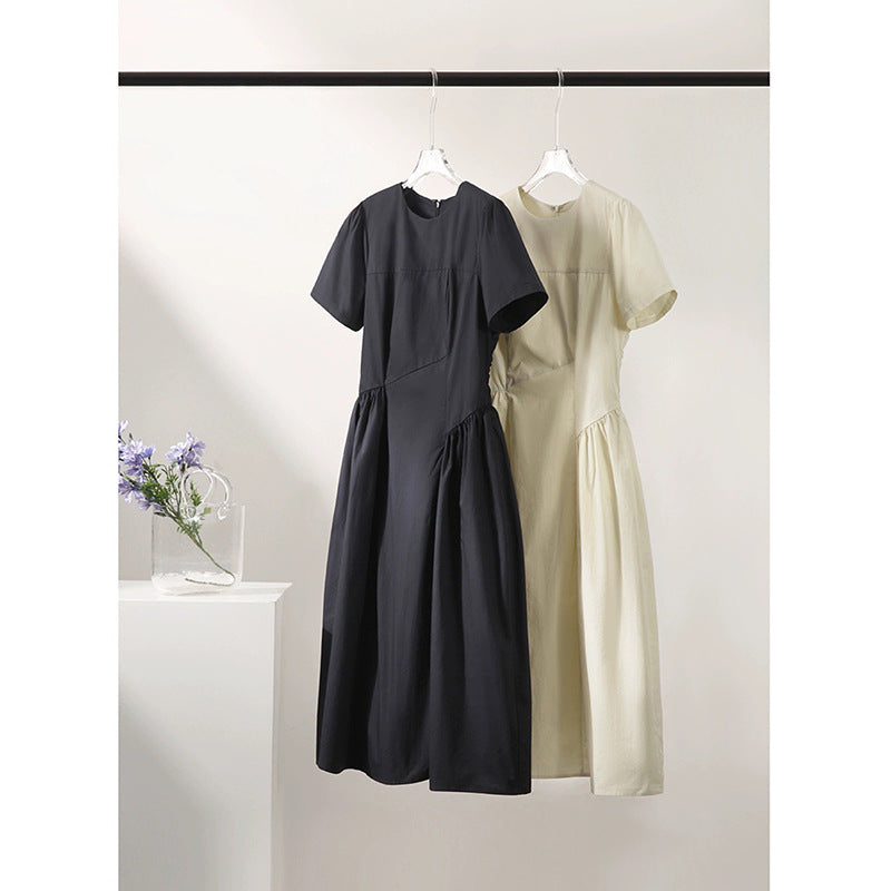 Robe maxi A-line pour femme avec jupe plissée Chic und Stil