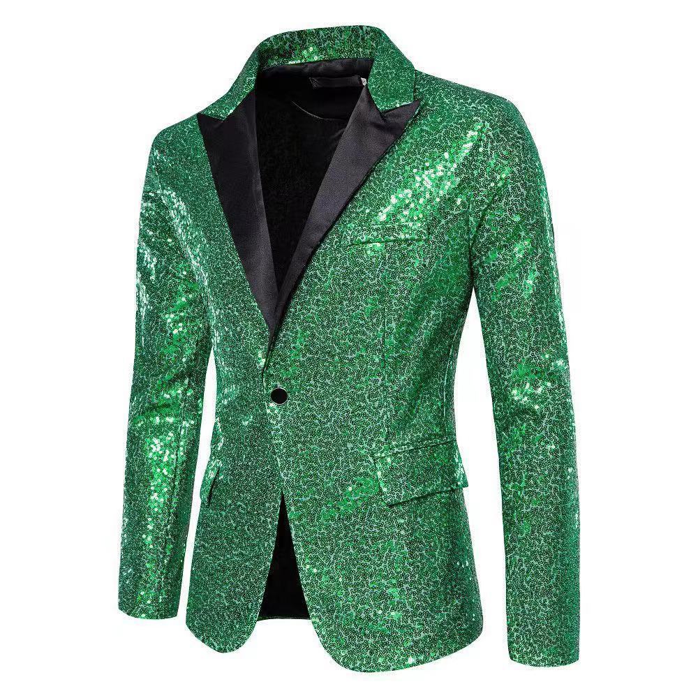 Blazer élégant en sequins pour hommes avec des accents décoratifs raffinés Chic und Stil
