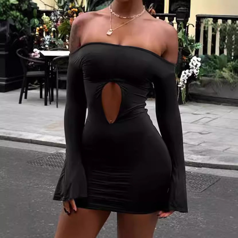 Robe mini off-shoulder pour femmes avec décolleté Chic und Stil