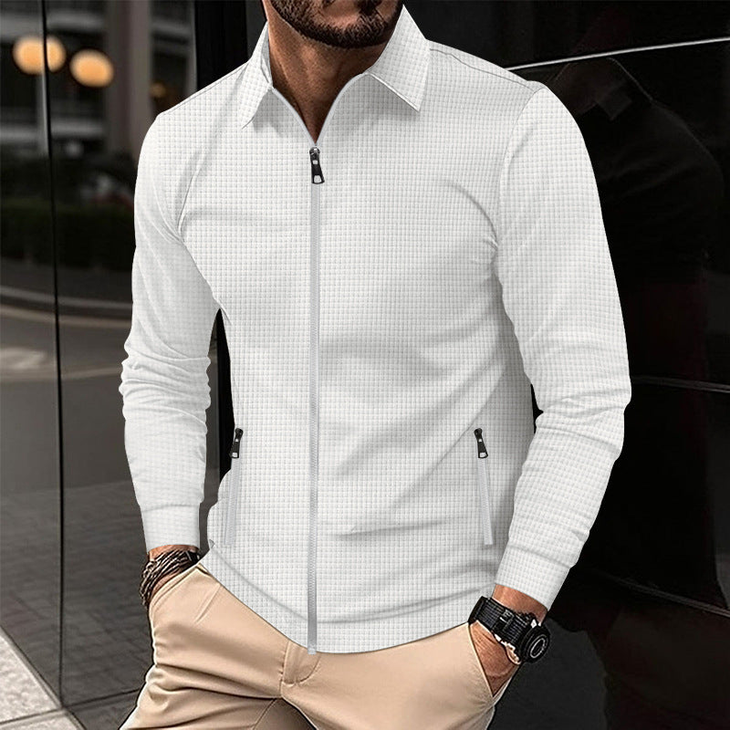 Veste de transition tendance pour hommes avec fermeture éclair et poches pratiques Chic und Stil