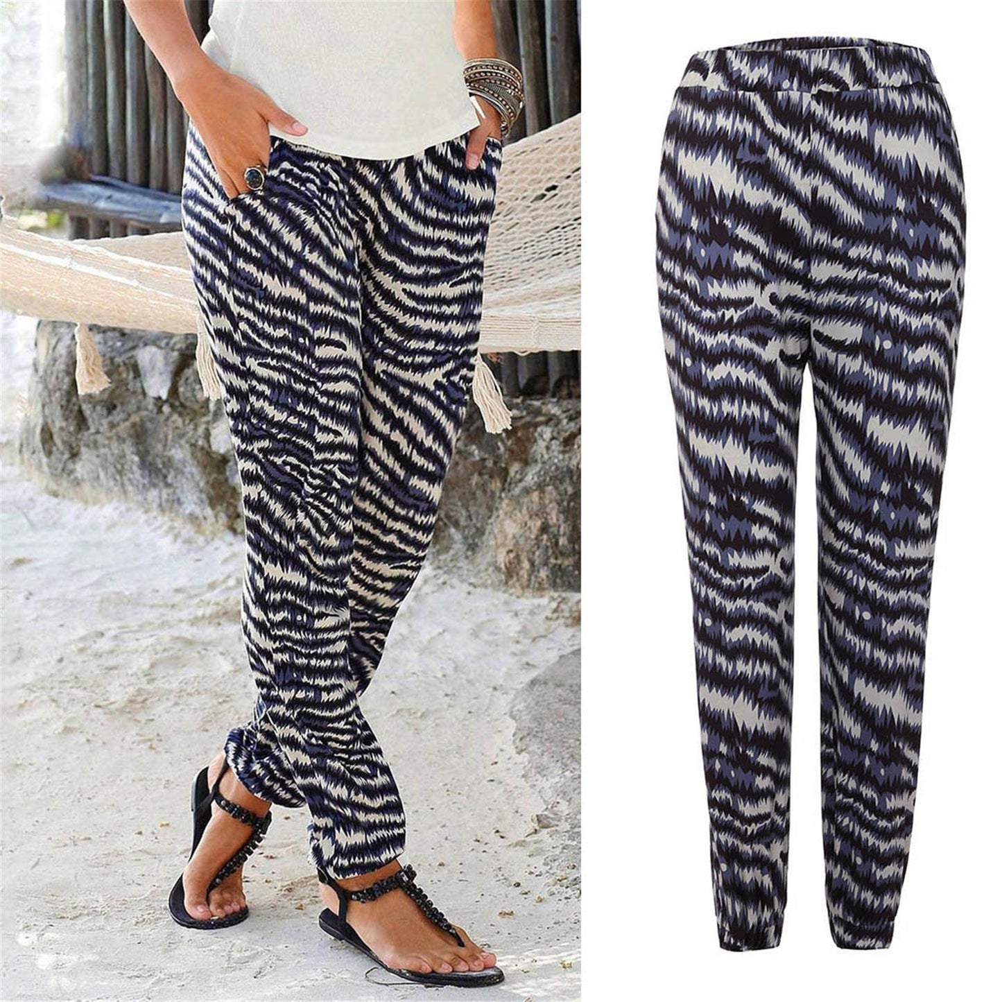 Pantalons de loisirs imprimés Chic und Stil pour femmes