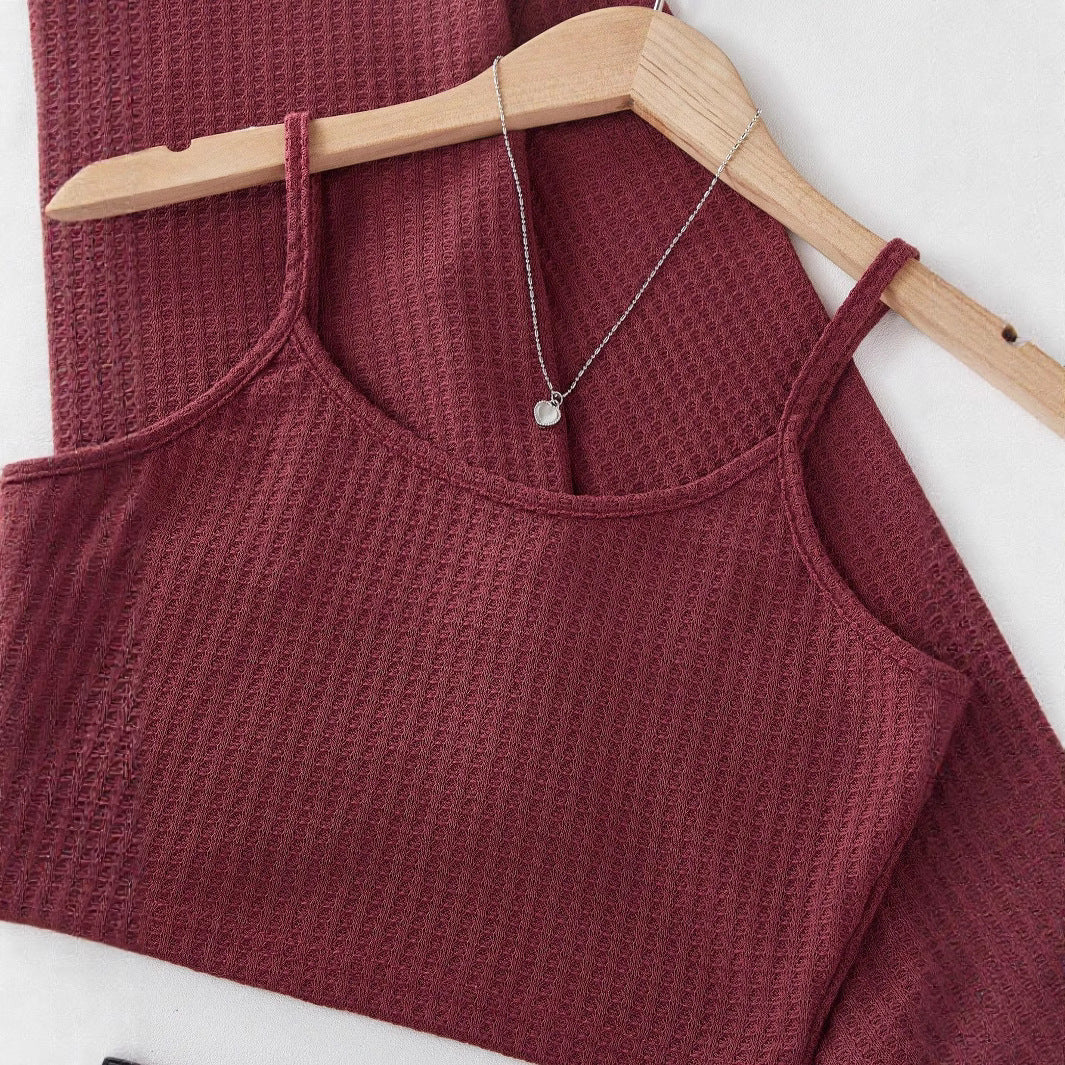 Ensemble de pyjama décontracté pour femmes avec haut court et shorts Chic und Stil