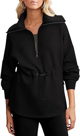 Pull à capuche décontracté pour femmes avec réglage pratique par cordon Chic und Stil