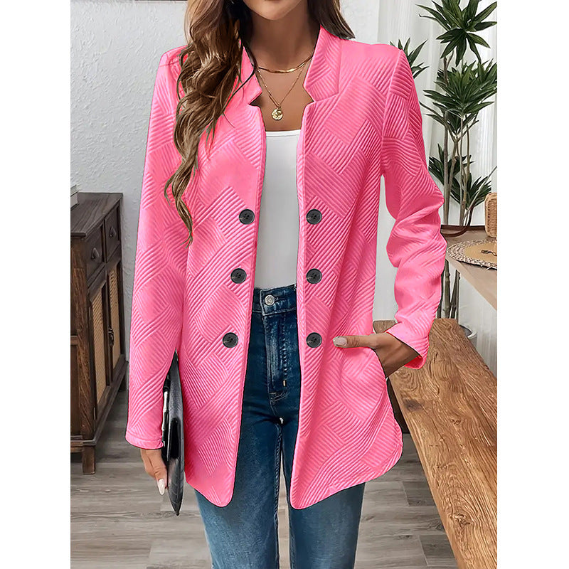 Blazer classique pour femmes avec un design structuré et des détails de bouton modernes Chic und Stil