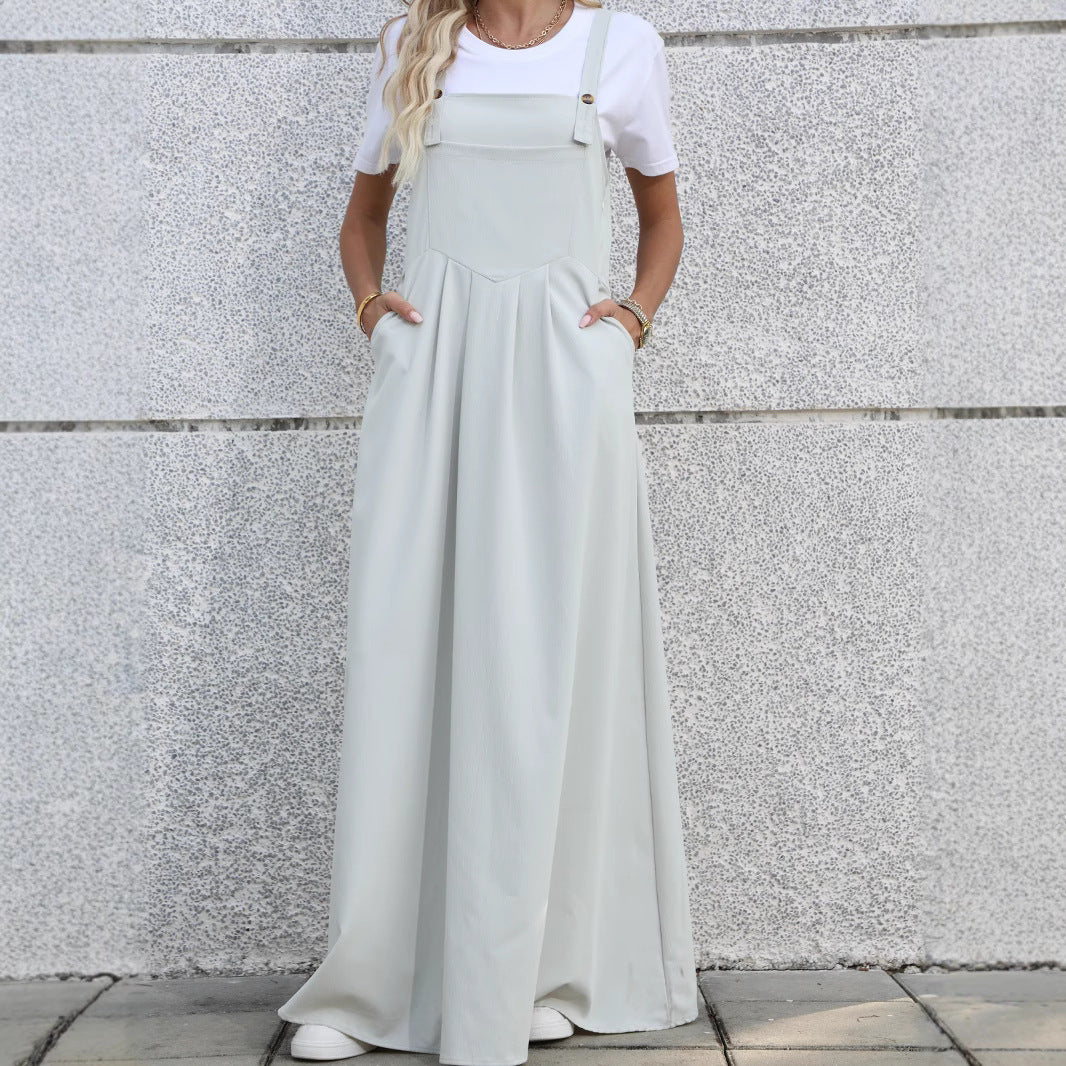 Robe maxi en denim ajustable pour femmes Chic und Stil