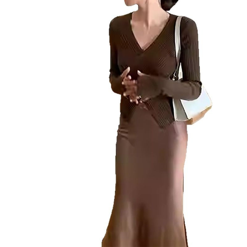 Pull en maille côtelée à dos croisé pour femmes Chic und Stil