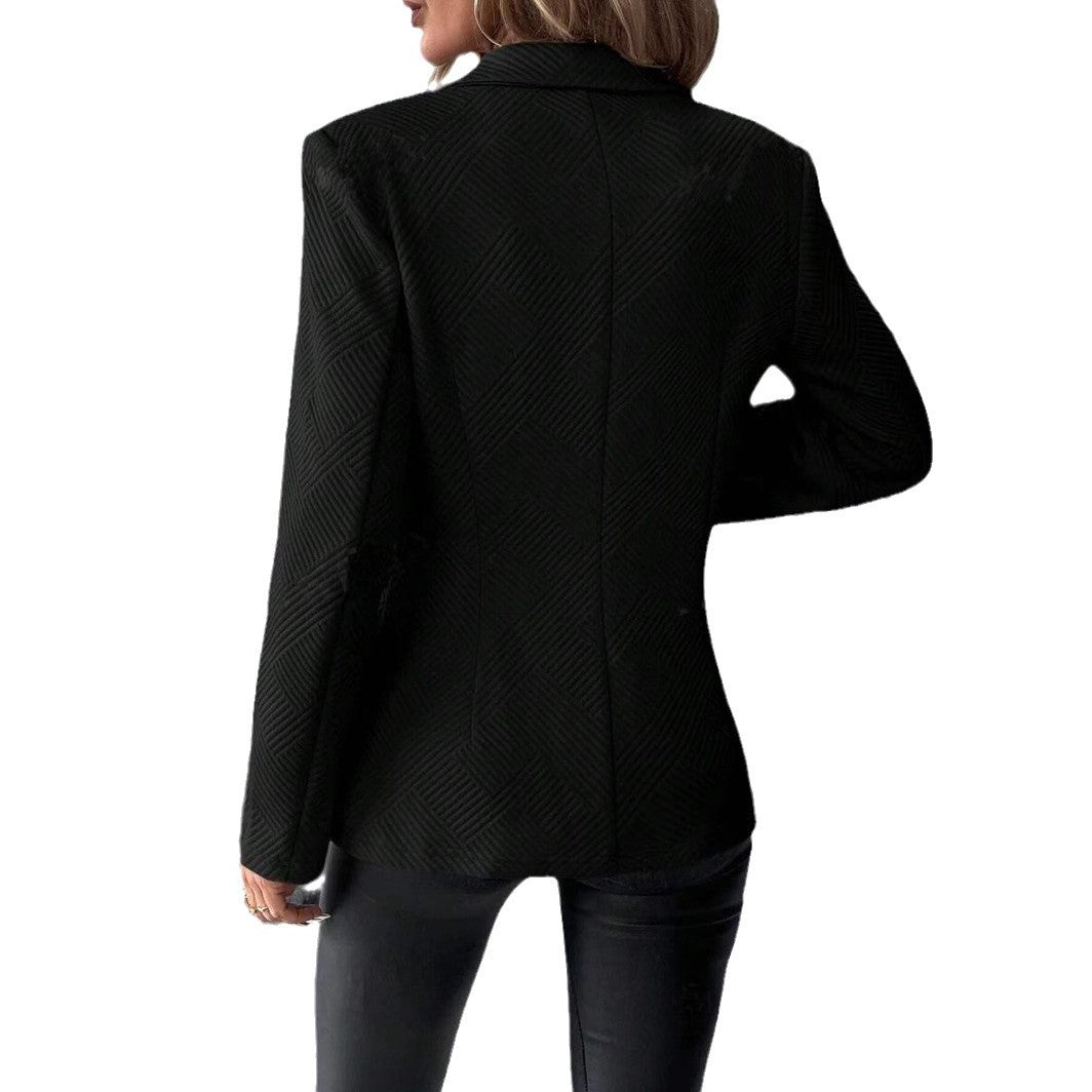 Veste élégante pour femmes avec design texturé et fermeture à bouton pratique Chic und Stil
