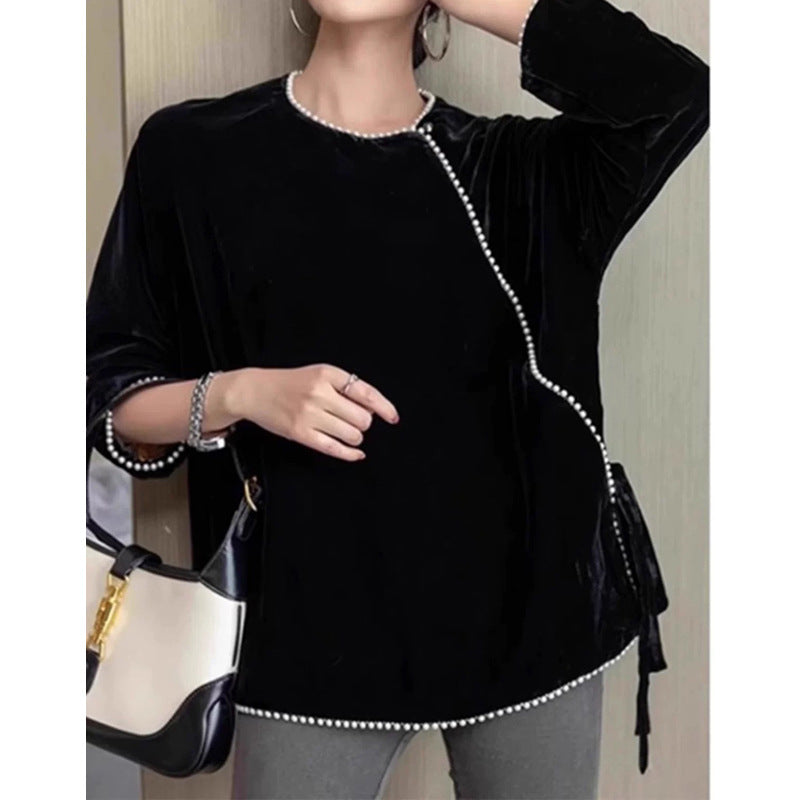 Tunique en velours ornée pour femmes Chic und Stil