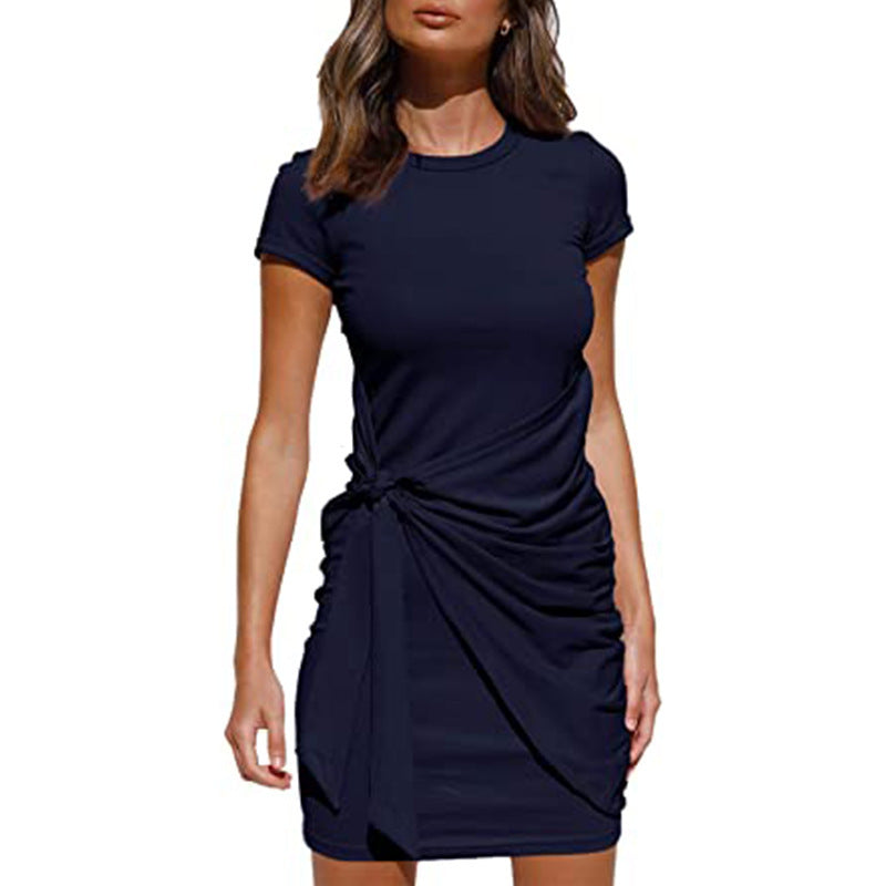 Robe mini à volants pour femmes avec lien latéral Chic und Stil