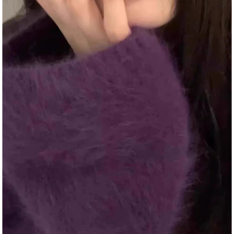 Pull en tricot surdimensionné luxueux pour femmes Chic und Stil