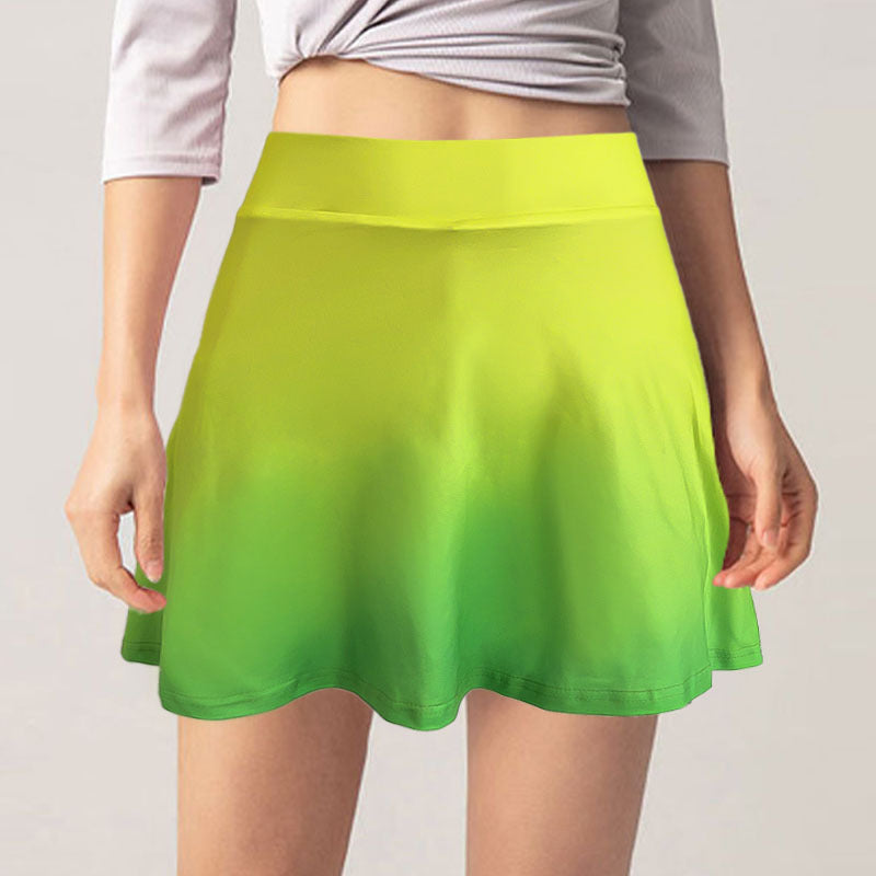 Jupe patineuse pour femmes avec dégradé de couleur fluide et ceinture élastique confortable Chic und Stil