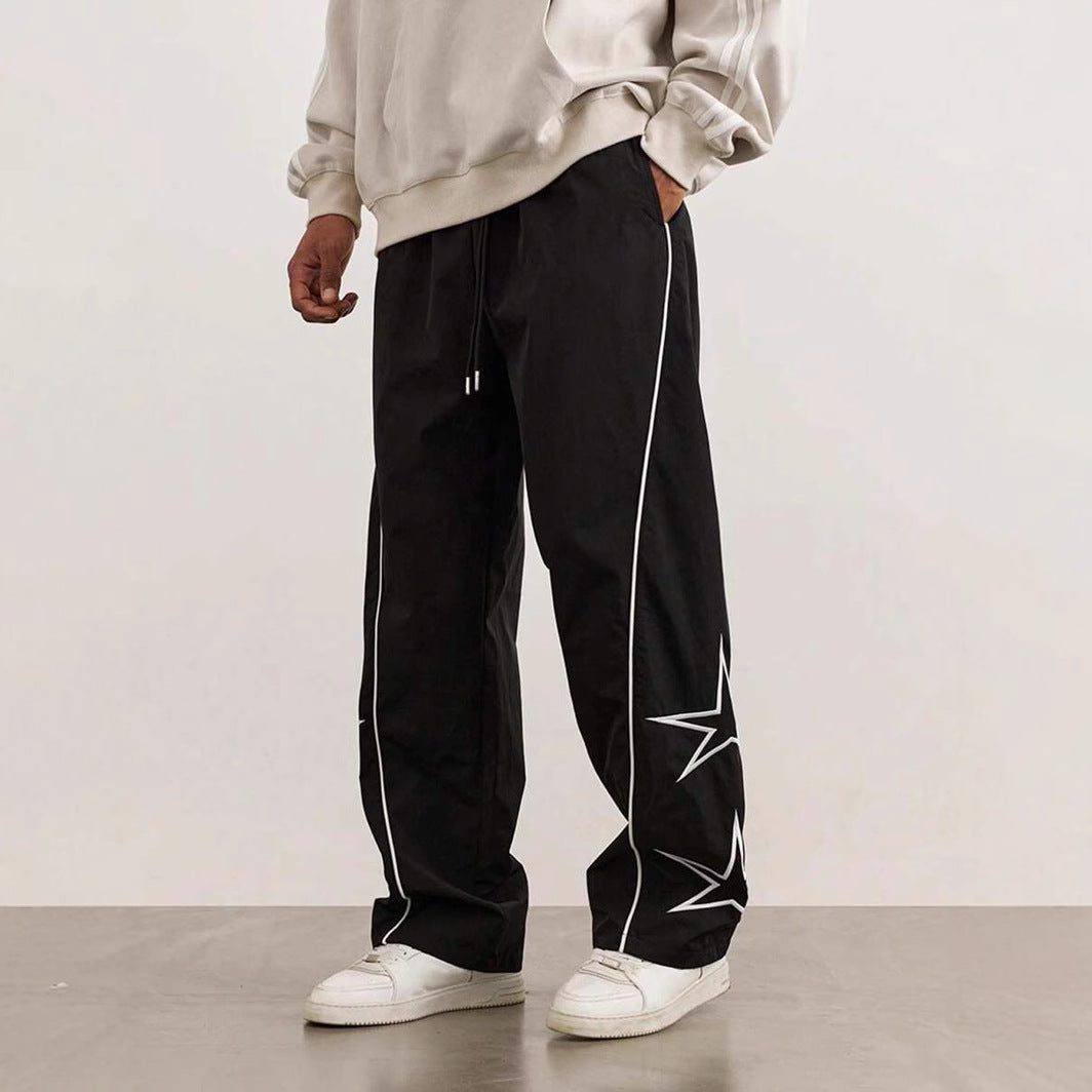Pantalons de loisirs pour hommes avec bandes de contraste latérales Chic und Stil