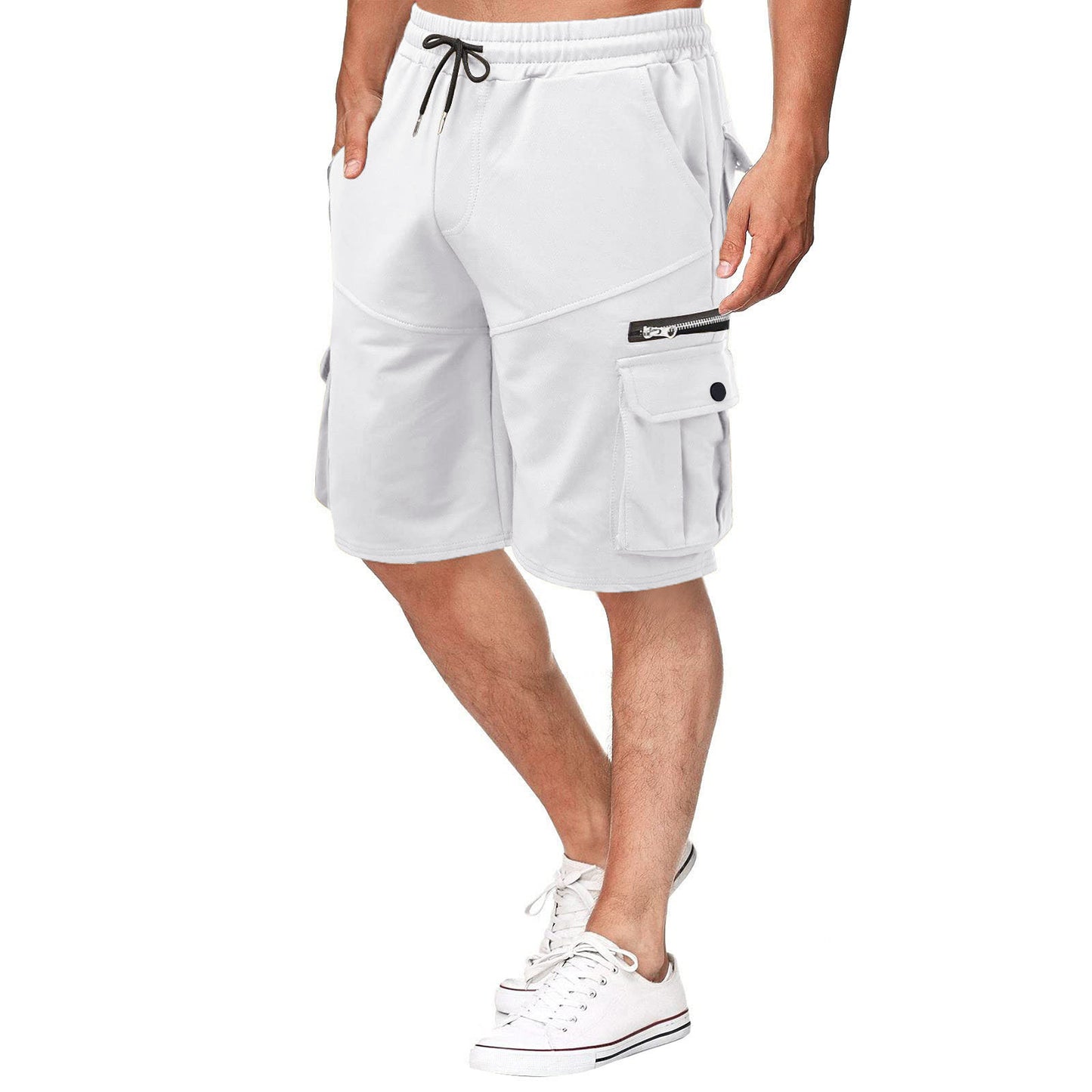 Shorts cargo multifonctionnels pour hommes avec fermeture éclair et poches pratiques Chic und Stil