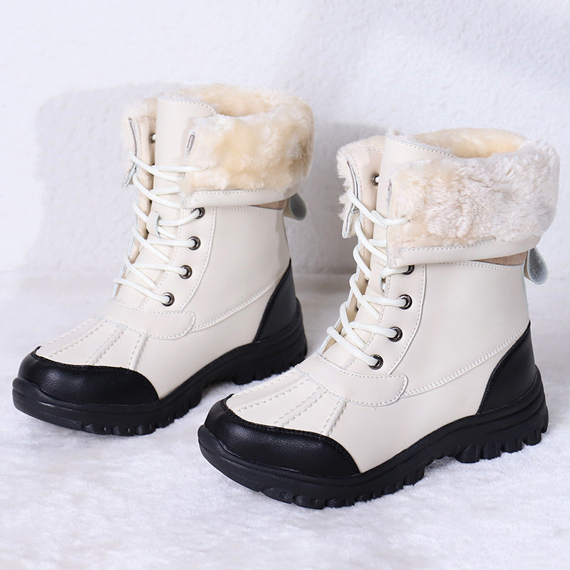 Bottes d'hiver pour femmes doublées avec semelle antidérapante Chic und Stil