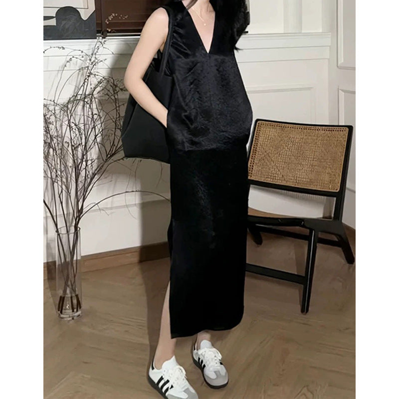 Robe maxi sans manches élégante pour femme Chic und Stil