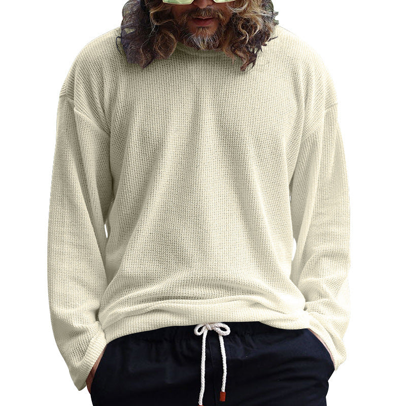 Chemise décontractée à manches longues pour homme en tissu structuré respirant Chic und Stil