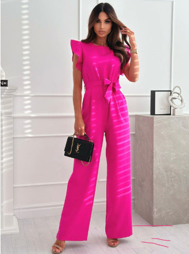 Dame Statement Combinaison avec jambe large et détail boucle Chic und Stil