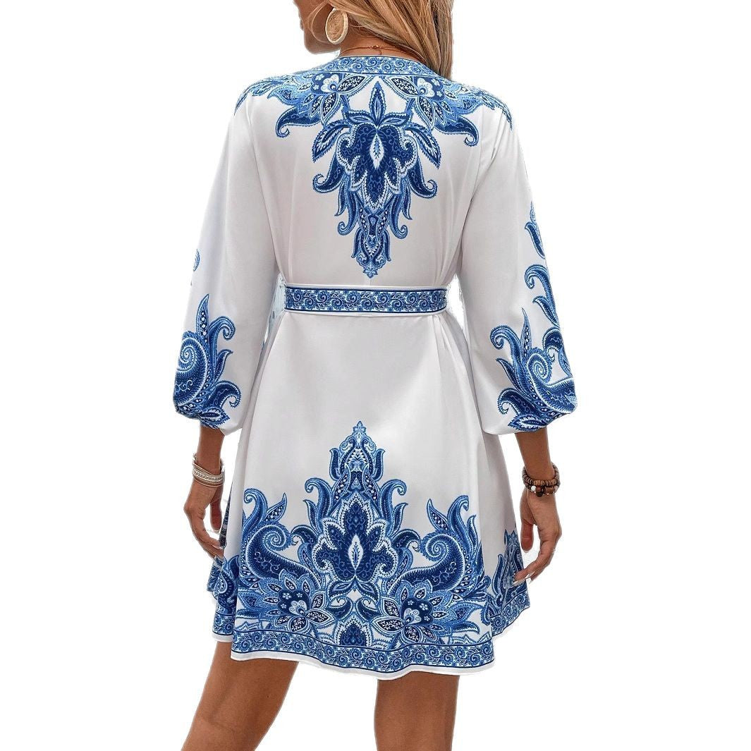 Robe imprimée bohème stylée pour femmes Chic und Stil